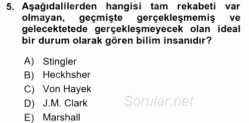 Bilgi Ekonomisi 2017 - 2018 Dönem Sonu Sınavı 5.Soru