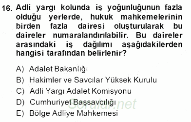 Hukukun Temel Kavramları 2014 - 2015 Ara Sınavı 16.Soru