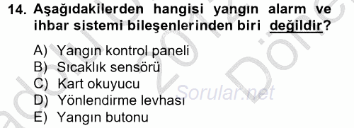 Isıtma Havalandırma ve Klima Sistemlerinde Enerji Ekonomisi 2012 - 2013 Dönem Sonu Sınavı 14.Soru