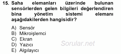 Isıtma Havalandırma ve Klima Sistemlerinde Enerji Ekonomisi 2012 - 2013 Dönem Sonu Sınavı 15.Soru