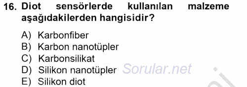 Isıtma Havalandırma ve Klima Sistemlerinde Enerji Ekonomisi 2012 - 2013 Dönem Sonu Sınavı 16.Soru