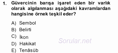 Eski Türk Edebiyatına Giriş: Söz Sanatları 2014 - 2015 Dönem Sonu Sınavı 1.Soru