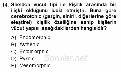 İletişim Bilgisi 2013 - 2014 Ara Sınavı 14.Soru