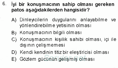 İletişim Bilgisi 2013 - 2014 Ara Sınavı 6.Soru