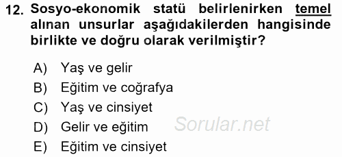 Marka ve Yönetimi 2016 - 2017 3 Ders Sınavı 12.Soru