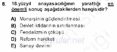 Anayasa 1 2013 - 2014 Ara Sınavı 8.Soru