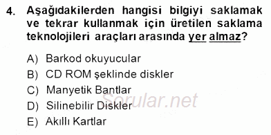 Bilgi Ekonomisi 2014 - 2015 Dönem Sonu Sınavı 4.Soru