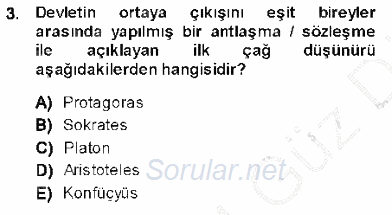 Temel İnsan Hakları Bilgisi 1 2013 - 2014 Dönem Sonu Sınavı 3.Soru