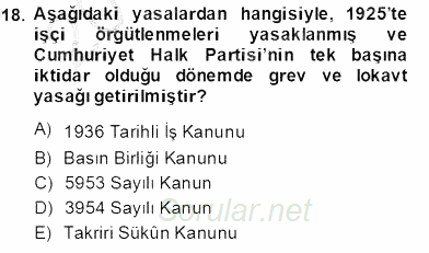 Medya Ekonomisi ve İşletmeciliği 2013 - 2014 Tek Ders Sınavı 18.Soru