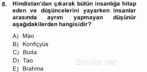 İnsan Hakları Ve Kamu Özgürlükleri 2013 - 2014 Ara Sınavı 8.Soru