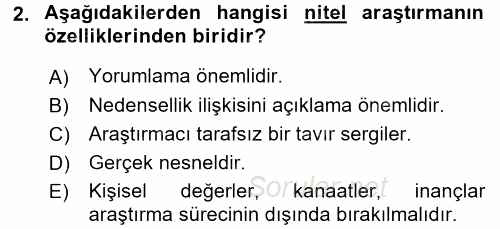 Çalışma Sosyolojisi 2016 - 2017 Ara Sınavı 2.Soru