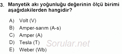 Elektrik Makinaları 2016 - 2017 Ara Sınavı 3.Soru