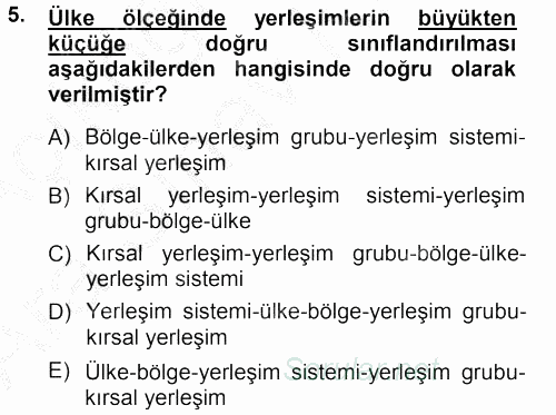 Tarımsal Yapılar ve Sulama 2012 - 2013 Ara Sınavı 5.Soru