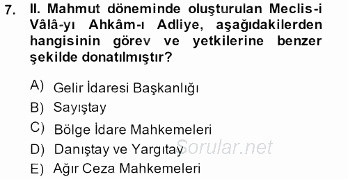 Temel İnsan Hakları Bilgisi 2 2013 - 2014 Tek Ders Sınavı 7.Soru