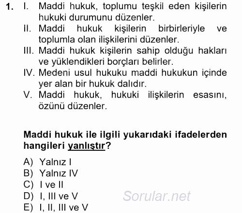 Vergi Usul Hukuku 2012 - 2013 Ara Sınavı 1.Soru