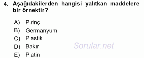 Radyo ve Televizyonda Ölçü Bakım 2017 - 2018 Ara Sınavı 4.Soru