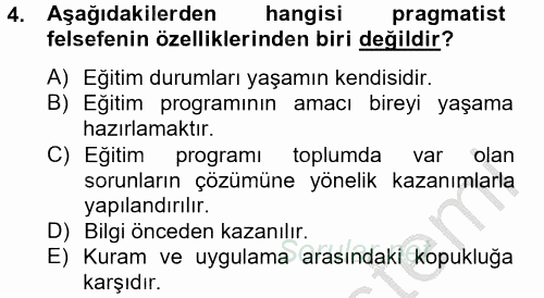 Topluma Hizmet Eğitimi 2012 - 2013 Ara Sınavı 4.Soru