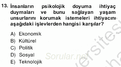 Bilgi Ekonomisi 2013 - 2014 Ara Sınavı 13.Soru