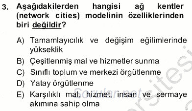 Bilgi Ekonomisi 2013 - 2014 Ara Sınavı 3.Soru