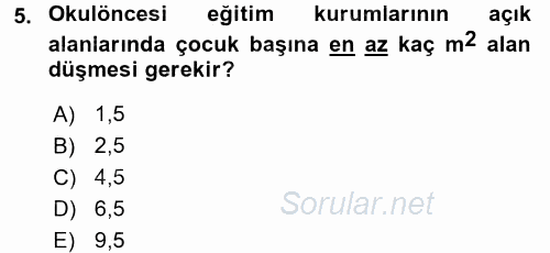 Özel Öğretim Yöntemleri 1 2017 - 2018 Ara Sınavı 5.Soru