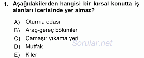 Tarımsal Yapılar ve Sulama 2016 - 2017 Ara Sınavı 1.Soru