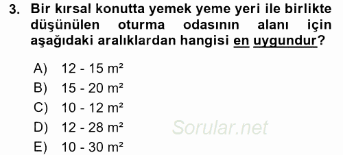 Tarımsal Yapılar ve Sulama 2016 - 2017 Ara Sınavı 3.Soru