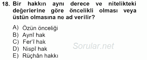 Vergi Uygulamaları 2013 - 2014 Tek Ders Sınavı 18.Soru