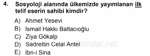 Eğitim Bilimine Giriş 2014 - 2015 Ara Sınavı 4.Soru