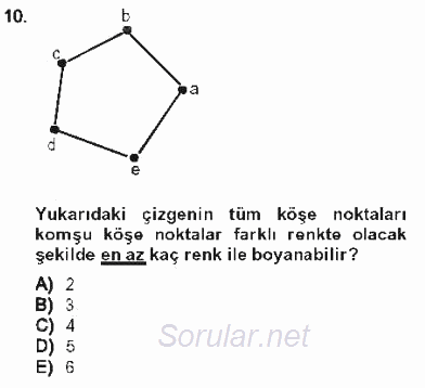 Matematik 2 2012 - 2013 Tek Ders Sınavı 10.Soru