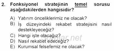 Örgütlerde İnsan Kaynakları Yönetimi 2014 - 2015 Ara Sınavı 2.Soru