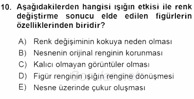 Fotoğraf Tarihi 2015 - 2016 Ara Sınavı 10.Soru