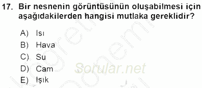 Fotoğraf Tarihi 2015 - 2016 Ara Sınavı 17.Soru