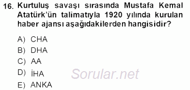 Haber Toplama Teknikleri 2014 - 2015 Dönem Sonu Sınavı 16.Soru