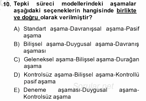 Pazarlama İletişimi 2013 - 2014 Ara Sınavı 10.Soru