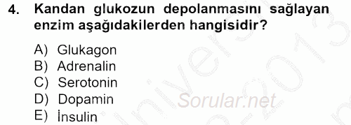 Temel Sağlık Hizmetleri 2012 - 2013 Dönem Sonu Sınavı 4.Soru