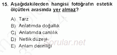 Halkla İlişkiler Uygulama Teknikleri 2013 - 2014 Ara Sınavı 15.Soru