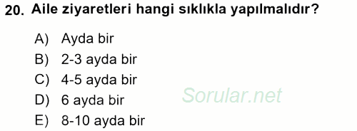 Sosyal Davranış ve Protokol 2015 - 2016 Ara Sınavı 20.Soru