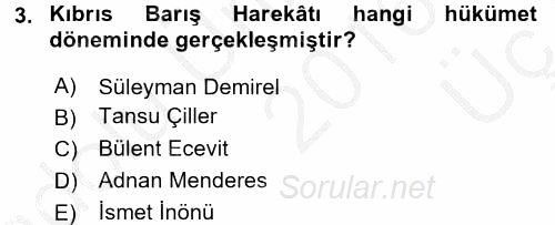 Diş Politika Analizi 2016 - 2017 3 Ders Sınavı 3.Soru