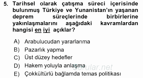 Sosyal Psikoloji 2 2015 - 2016 Dönem Sonu Sınavı 5.Soru