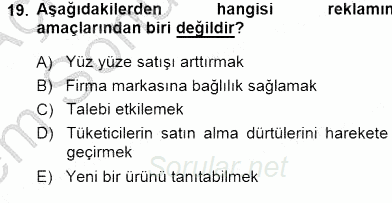 Sanayi Ekonomisi 2013 - 2014 Dönem Sonu Sınavı 19.Soru