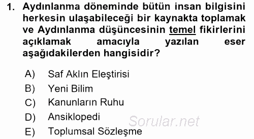 Sosyolojide Araştırma Yöntem ve Teknikleri 2017 - 2018 Ara Sınavı 1.Soru