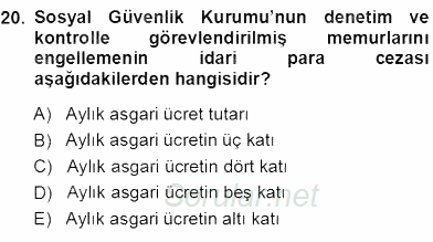 Belge Yönetimi ve Ofis Uygulamaları 2013 - 2014 Ara Sınavı 20.Soru