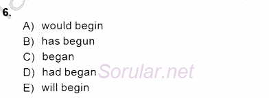 Pedagojik Gramer 1 2014 - 2015 Ara Sınavı 6.Soru