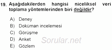 Turizm Pazarlaması 2015 - 2016 Ara Sınavı 19.Soru