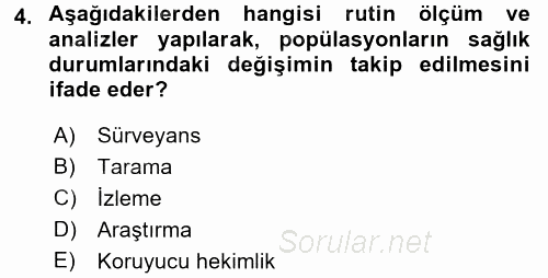 Gıda Güvenliğinin Temel Prensipleri 2015 - 2016 Dönem Sonu Sınavı 4.Soru