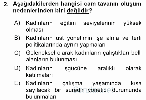 Endüstri İlişkileri 2017 - 2018 3 Ders Sınavı 2.Soru