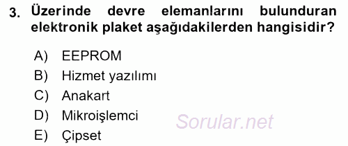 İşletim Sistemleri 2017 - 2018 Dönem Sonu Sınavı 3.Soru