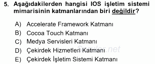 İşletim Sistemleri 2017 - 2018 Dönem Sonu Sınavı 5.Soru