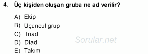 Türkiye´nin Toplumsal Yapısı 2014 - 2015 Ara Sınavı 4.Soru