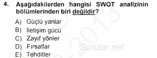 Spor ve Medya İlişkisi 2012 - 2013 Ara Sınavı 4.Soru